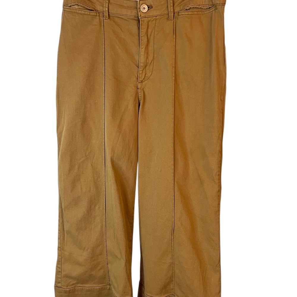 Chino by Anthropology Wide Leg Caramel Color Pants